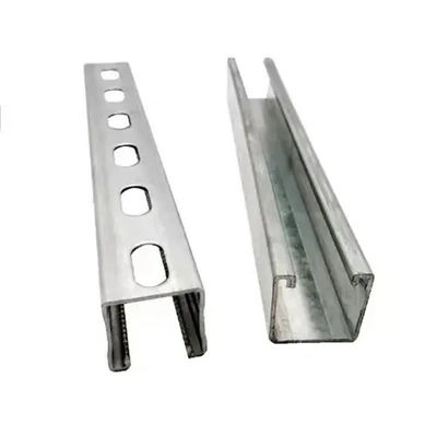 SS400 en vrac à fente solide à traction en acier Galv Unistrut