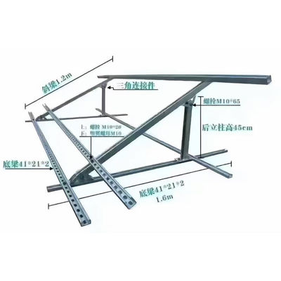 Panneau solaire de caravane support de rails montures inclinables pour le toit
