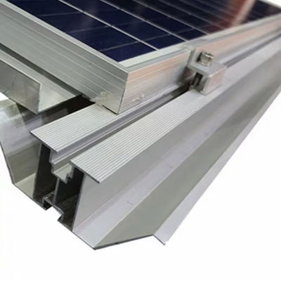 Panneau solaire en alliage d'aluminium ODM Système ferroviaire de drainage Monture de toit de gouttière
