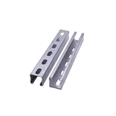 200 Lbs Weight Capacity Solid Strut Channel with 14 Holes and 9/16 Inch Hole Size for Sturdy Support