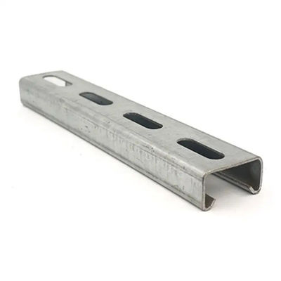 Hot Rolled Solid Strut Channel with 9/16 Inch Hole Size and 10 Feet Length for 200 Lbs Weight Capacity