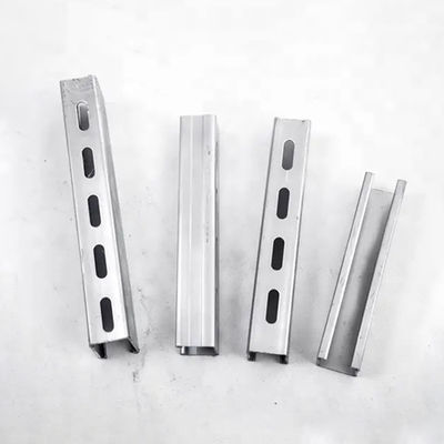 Galvanized Coated Solid Strut Channel with 200 Lbs Weight Capacity and 14 Holes for Construction Support